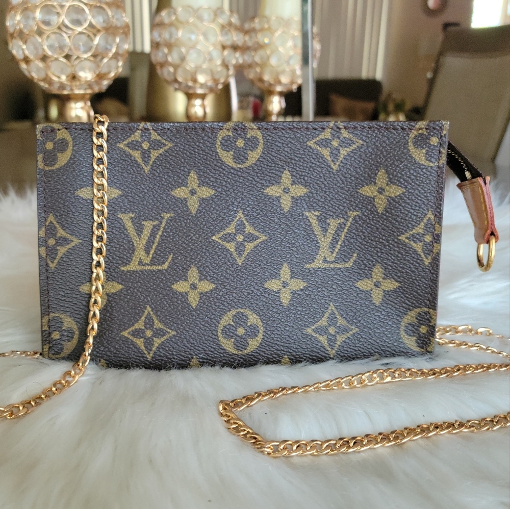 100% Authentic Louis vuitton monogram accessory clutch pouch